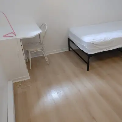Studio fraîchement rénové. Cuisinette, frigidaire, lit. Salle de bain à partager. Très propre et séc...