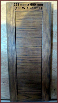 Cabinet Doors - solid oak, new & pre-finished