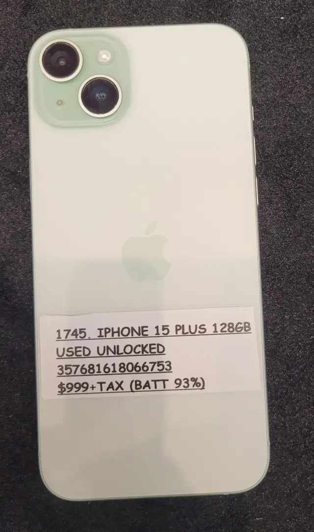 SALE - “IPHONE 15 PLUS”  92% battery health  in Cell Phones in Ottawa - Image 3