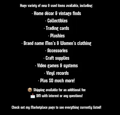 I'm clearing out a TON of items & EVERYTHING MUST GO! so now's your chance to snag some great deals....