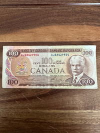 Ancien billet 100$