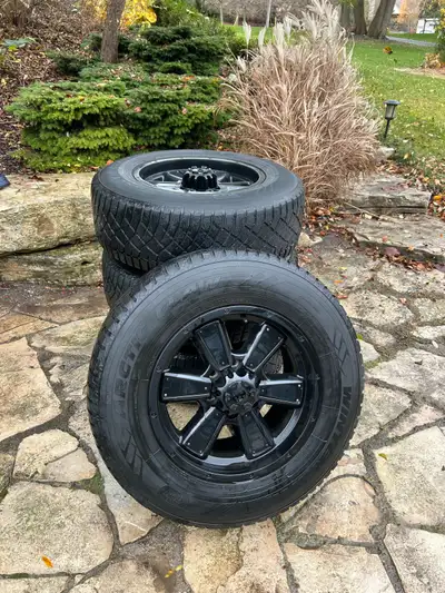 Winter tires used 265/70R18 Winter Claw mounted on Fast HD Series 18-inch rims. Used for only 2 wint...