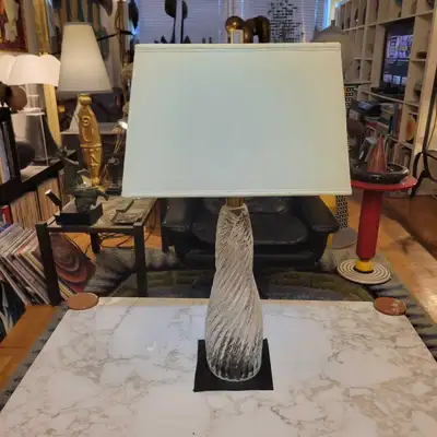 Vintage Murano Diamante Obelischi Table Lamp., View more
