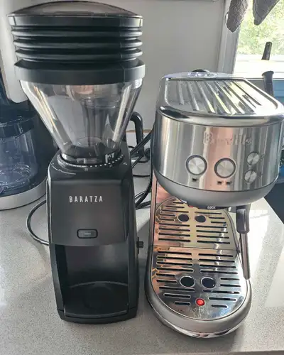 Breville Bambino + Baratza Encore ESP Espresso Machine & Grinder, View more