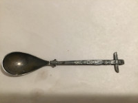 2 vintage antique spoons