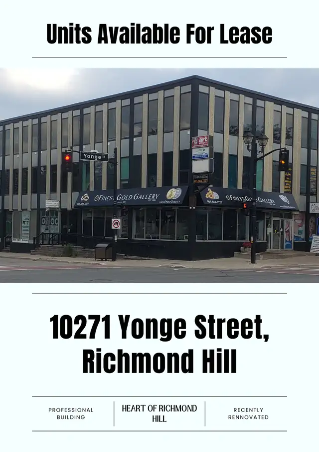 FIRST FLOOR office space for rent In Richmond Hill! dans Espaces commerciaux et bureaux à louer dans Région de Markham/York - Image 2
