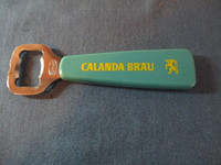 VINTAGE CALANDA BRAU BOTTLE OPENER-SWITZERLAND-BEER-ERNST-1970'S