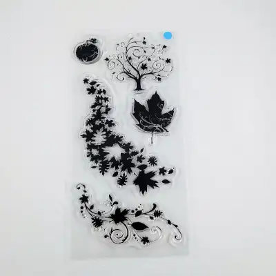 Fall Flourish Fall Season Clear Stamps Inkadinkado Tree Leaves P, View more