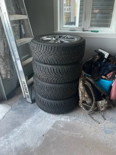 Wheels and Tires used on Buick Lacrosse for one winter. Good tread left on all 4. Text Rob 902-329-0...