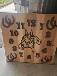 Wooden horse clocks 