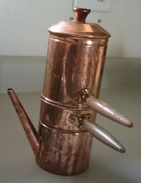 Vintage Rare Copper Tea  Steeper Teapot - Made in Portugal