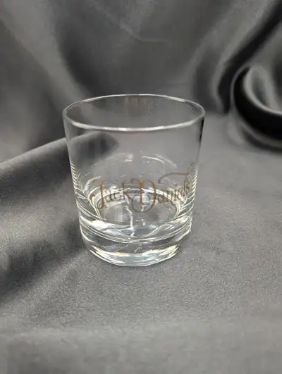 Jack Daniels "Rocks" Glass Gold Script Whiskey Tumbler, View more