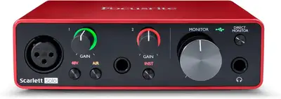 Focusrite Scarlett Solo 3rd Gen Audio Interface + XLR Cable, View more