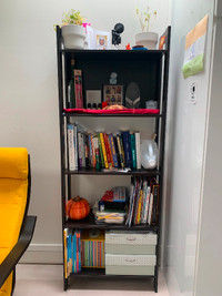 IKEA Books shelf- LAIVA Bookcase, black-brown, 62x165 cm