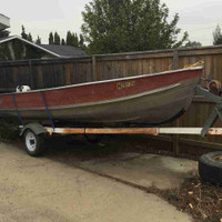 14’ Aluminum boat 