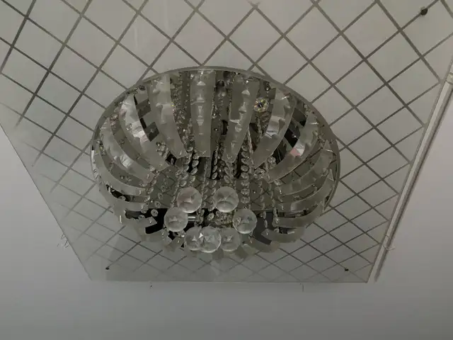 Striking 32”x32” Modern Crystal LED Chandelier / Flush Mount in Indoor Lighting & Fans in Oshawa / Durham Region - Image 7