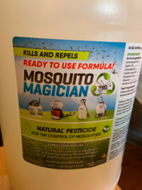 Mosquito Magician, natural pesticide, kills & repels mosquitos