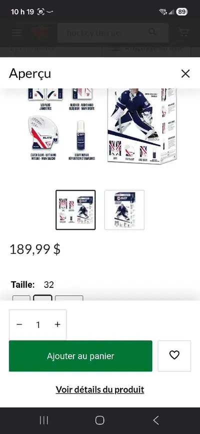 équipement de hockey sur rue, View more