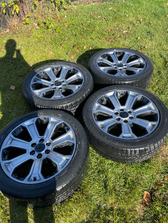 22” Chevy rims with tires in Tires & Rims in Prince Albert
