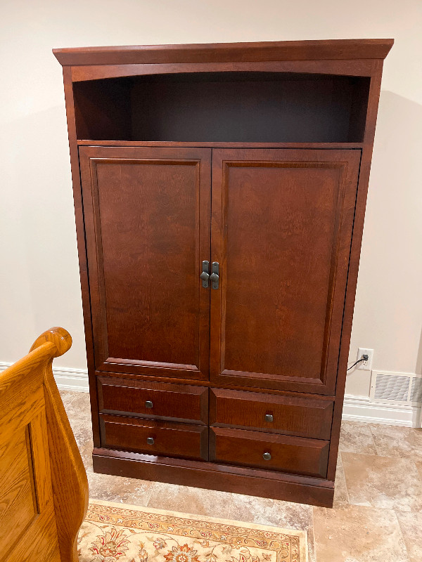 Solid wood TV cabinet in TV Tables & Entertainment Units in St. Catharines