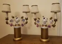 PAIR OF VINTAGE FRENCH FIGURAL LAMPS