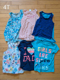 Girls summer clothes size 4T (13 pieces)