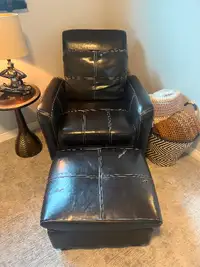 Arm chair and ottoman