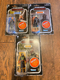 Star Wars Retro Collection Mandalorian Action Figures New