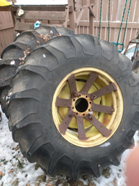 18.4 by 26 tractor tires on rims
