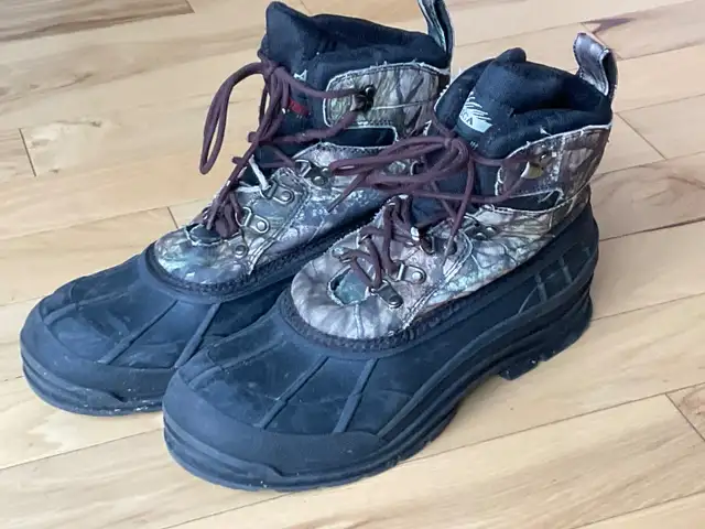 Winter Waterproof, Rubber Snow Boots. Size 10. Great Shape in Men's Shoes in Edmonton - Image 2