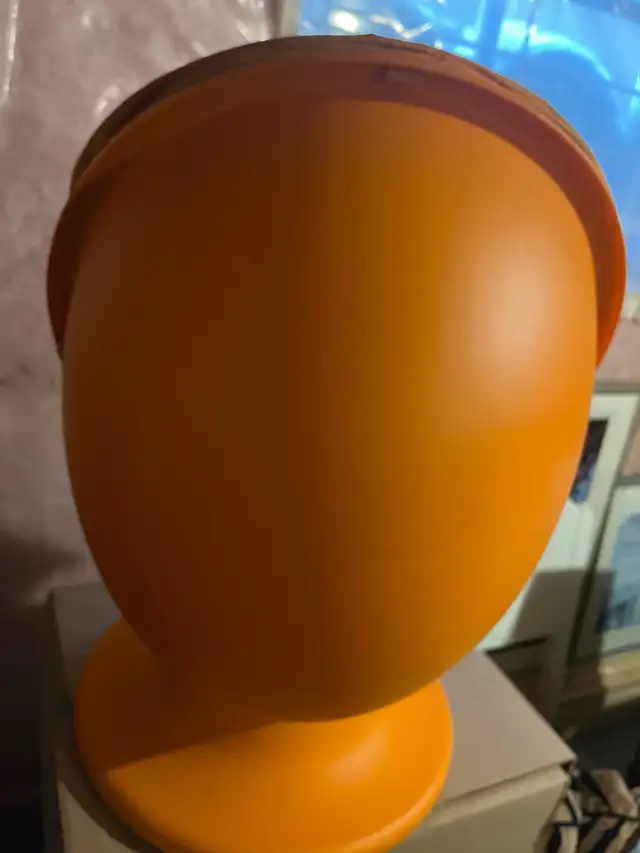 IKEA Kids Orange Egg Chair in Chairs & Recliners in Calgary - Image 3