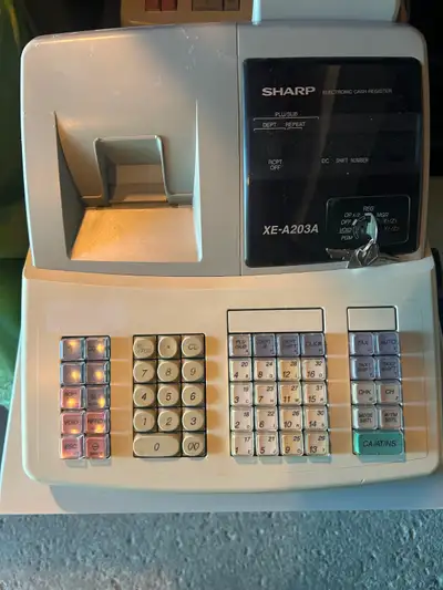 Sharp XE-A203 Electronic Cash Register., View more