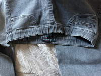 French dressing denim jeans distressed black 