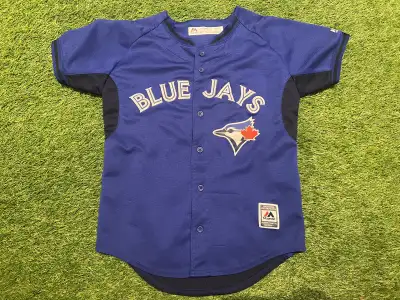 MAJESTIC TORONTO BLUE JAYS BASEBALL JERSEY YL, View more