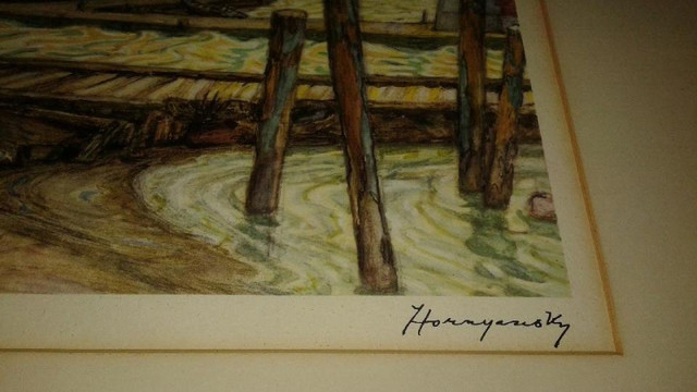 FRIENDLY HAVEN - wood framed print - Artist: Nicholas HORNYANSKY in Arts & Collectibles in Oshawa / Durham Region - Image 3