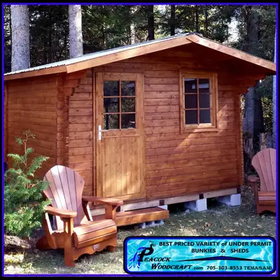 Bunkie Shed Cabin Kits No Permit Required 200.00 Extras incl., View more