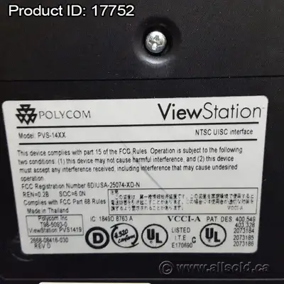 Polycom Viewstation PVS-14xx Video Conference Phone System, View more