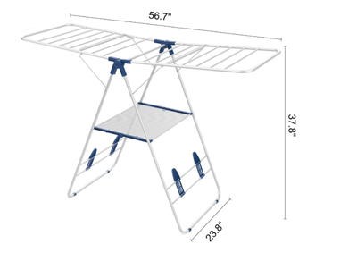 Heavy Duty Drying Rack -Stainless Steel-56.7 "(144 cm), View more