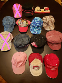 Hats, BallCaps, Casual Hats - Ages 6-12.  12 Items $20, Lot 32