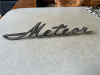 1966 Meteor Script Emblem Badge off a Montcalm