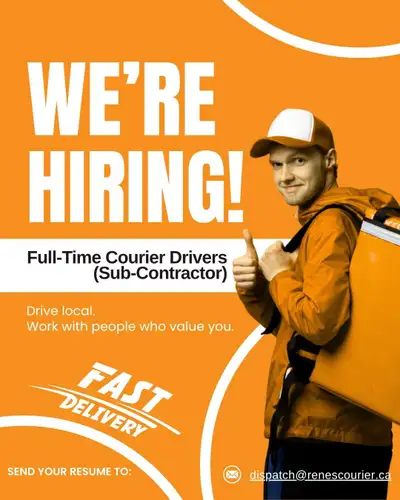 Now Hiring: Full-Time Courier Driver (Sub-Contractor) – Winnipeg, View more