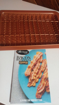 MINT Gothman COPPER Bacon Bonanza Cooking Tray LIKE NEW w/Book