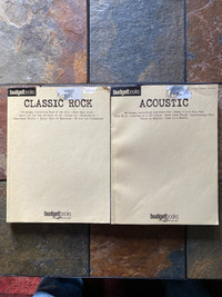 Classic Rock and Acoustic Sheet Music Budget Books