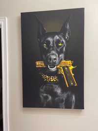 Canvas Print Picture Doberman