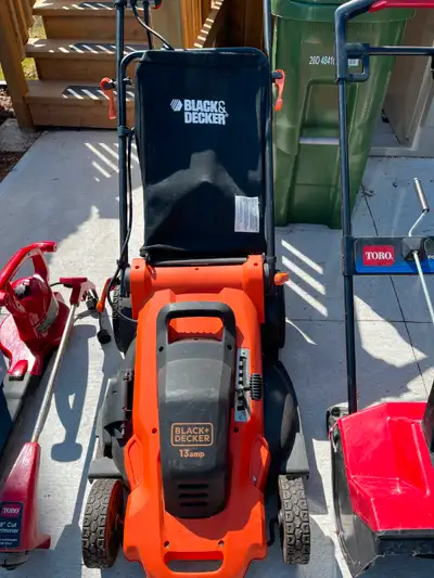 Garden Tools & Equipment Located at Brimley & Eglinton Estate Sale 1/ Electric Lawn Mower Black & De...