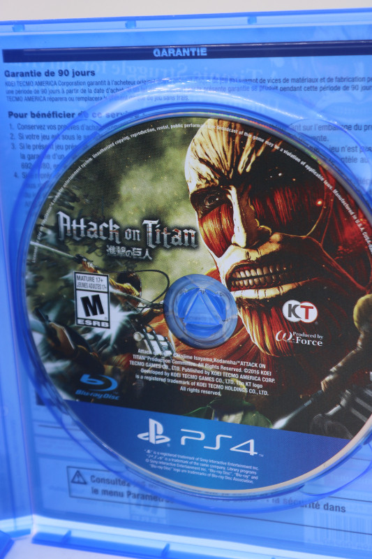 Tecmo Koei Attack on Titan-PlayStation 4 (#156) in Sony Playstation 4 in City of Halifax - Image 3