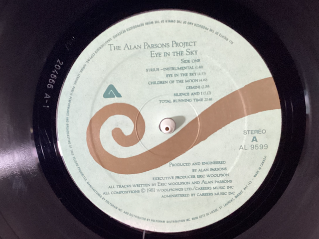 THE ALAN PARSONS PROJECT (EYE IN THE SKY) VINYL ALBUM in Arts & Collectibles in Winnipeg - Image 8