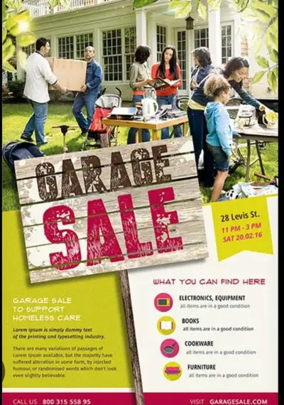 Hello everyone, We will be having a big garage sale on June 1st at 12pm to 8pm at 74 houlahan St. Ne...