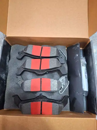 Brand new rear brake pads for a 2004-2011 f150 or Lincoln Mark LT. Was bought for a truck that didn'...