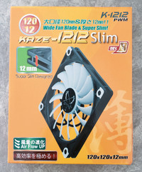 Scythe Kaze-1212 Slim 120mm fan new